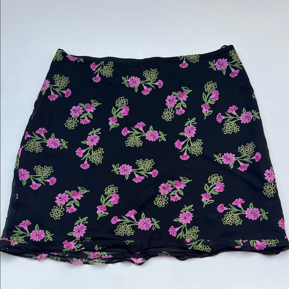 Talbots vintage Rayon Skirt Floral flowy fairy dainty y2k 90s Rachel‎ green 10